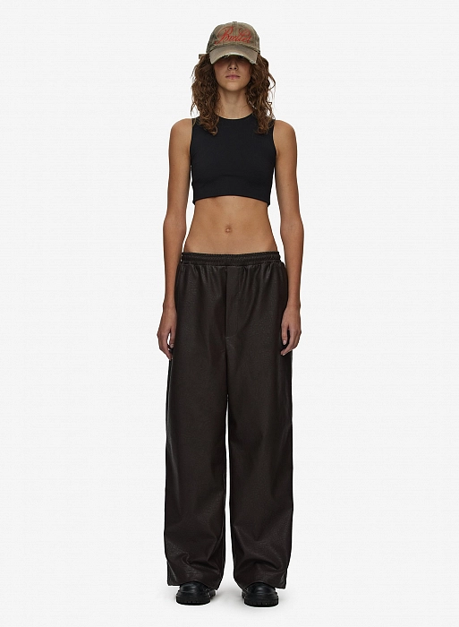 Брюки кожаные FABLE FW2425 (Brown)