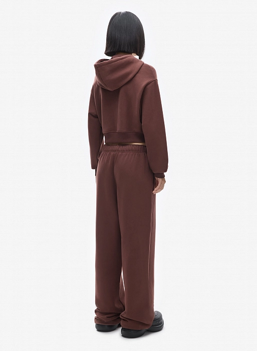 Худи zip crop FABLE UNIFORM (Reddish Brown)