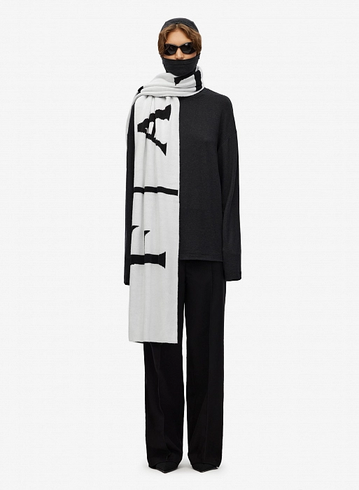 Шарф FABLE FW2425 (Black and White)