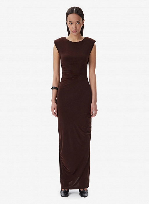 Платье FABLE SLEEVELESS MAXI (Brown)