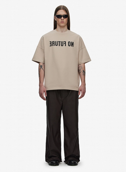 Брюки кожаные FABLE FW2425 (Brown)