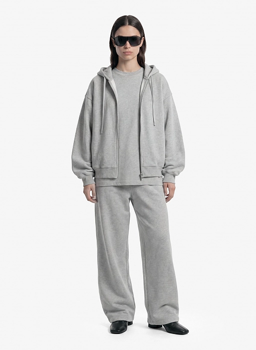 Худи zip FABLE UNIFORM NEW (Grey Melange)