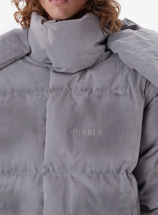 Пуховик FABLE DESTRESSED (Grey)