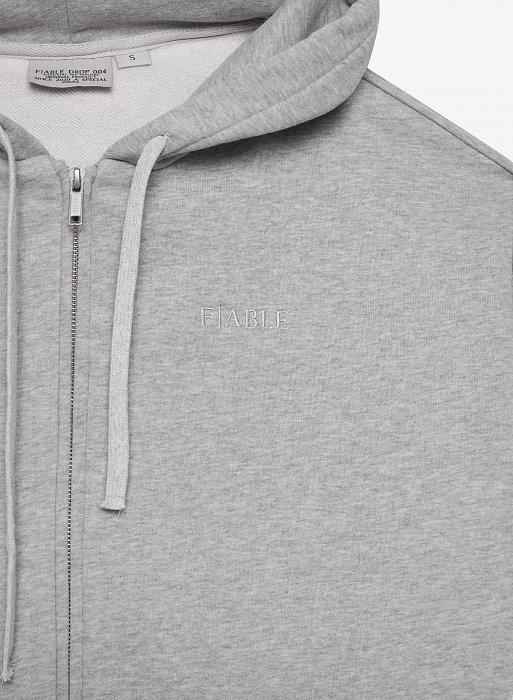 Худи zip FABLE UNIFORM NEW (Grey Melange)