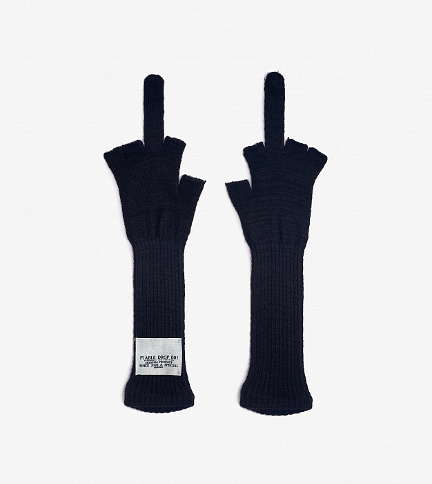 Перчатки митенки FABLE FW2425 (Black)