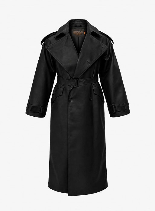 Тренч FABLE LEATHER (Black)