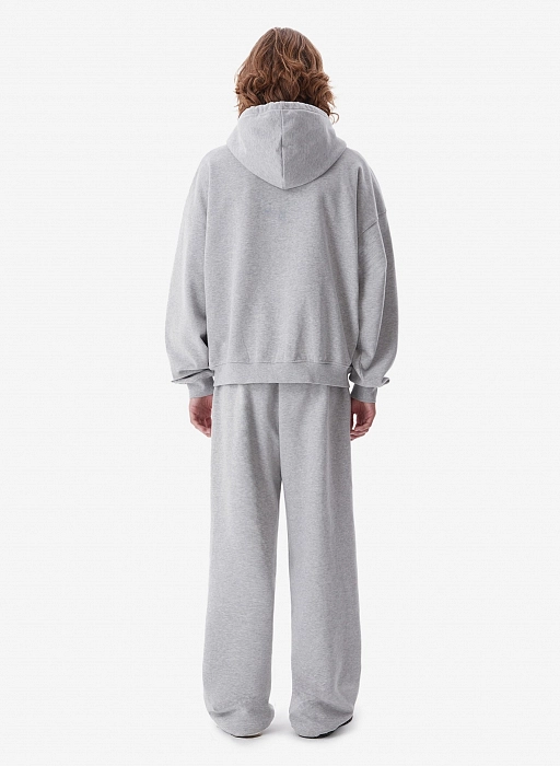 Худи zip FABLE UNIFORM (Grey Melange)