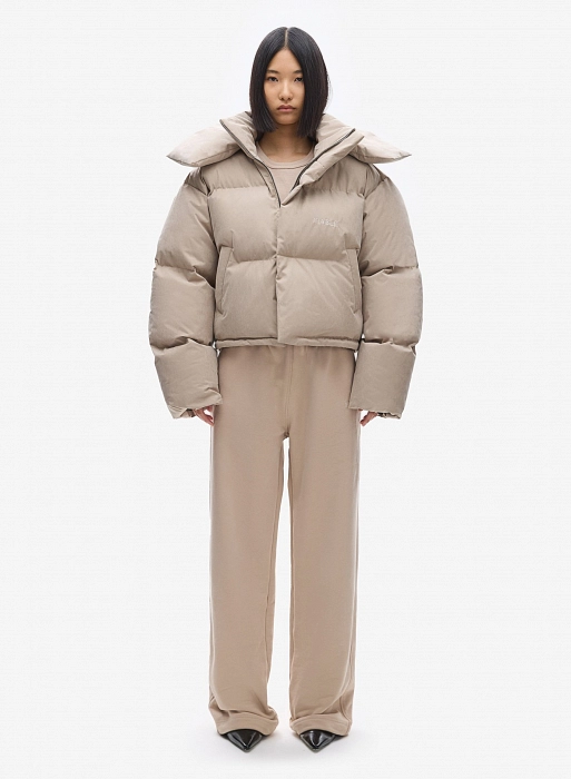 Пуховик FABLE UNIFORM CROP (Beige Sand)