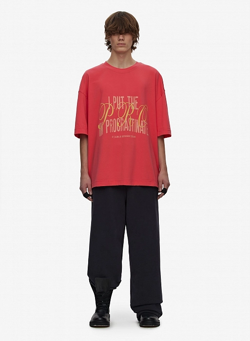 Футболка с принтом  FABLE FW2425 (Red)
