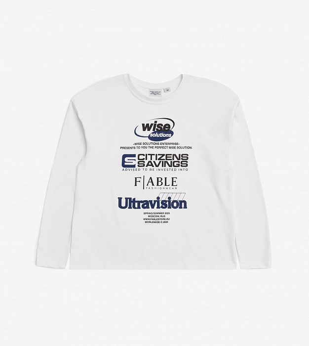 Лонгслив FABLE ULTRAVISION (White)