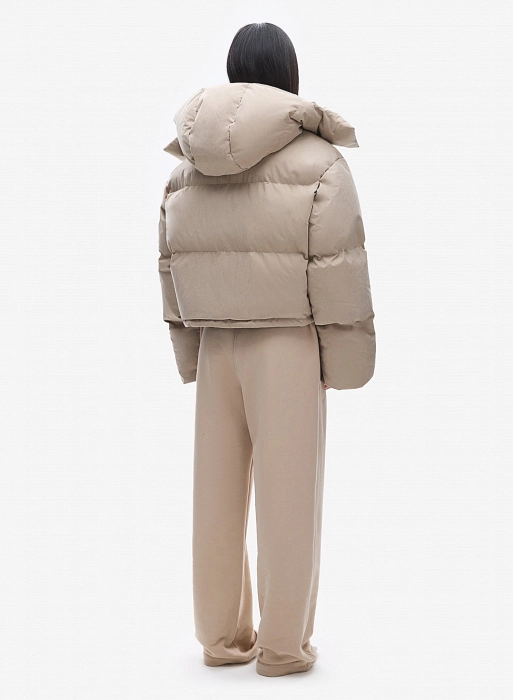 Пуховик FABLE UNIFORM CROP (Beige Sand)