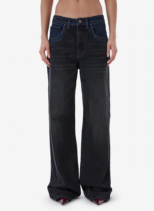 Джинсы FABLE BICOLOR (Black)