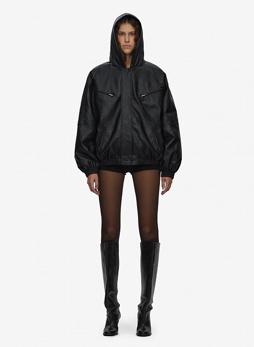 Куртка кожаная FABLE FW2425 (Black)