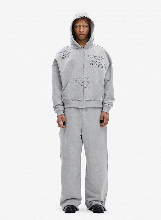 Худи zip FBL x Reva (Grey)