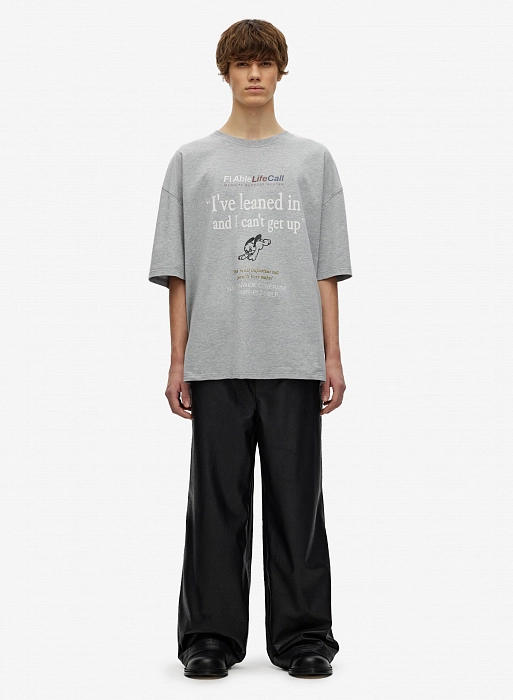 Футболка FABLE LIFE CALL (Grey)