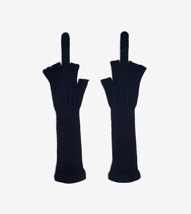Перчатки митенки FABLE FW2425 (Black)
