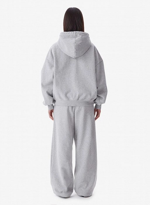 Худи zip FABLE UNIFORM (Grey Melange)