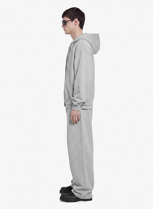 Худи zip FABLE UNIFORM NEW (Grey Melange)