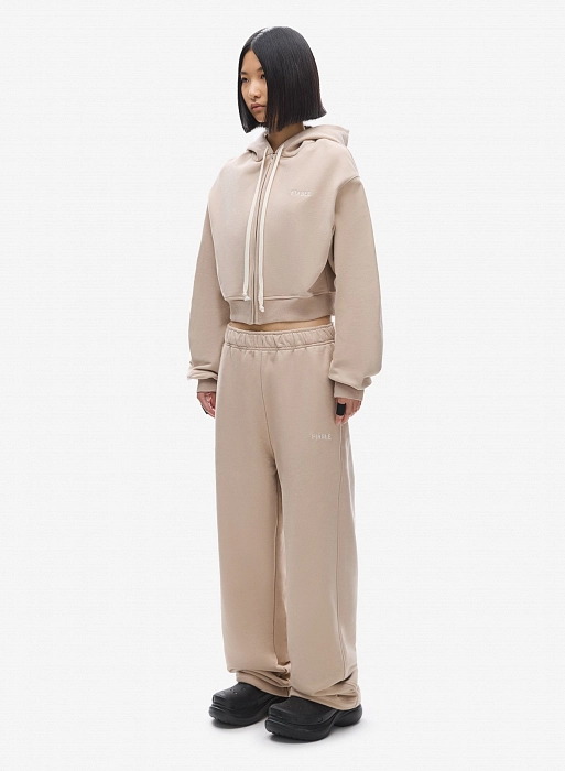 Худи zip crop FABLE UNIFORM (Beige Calf)
