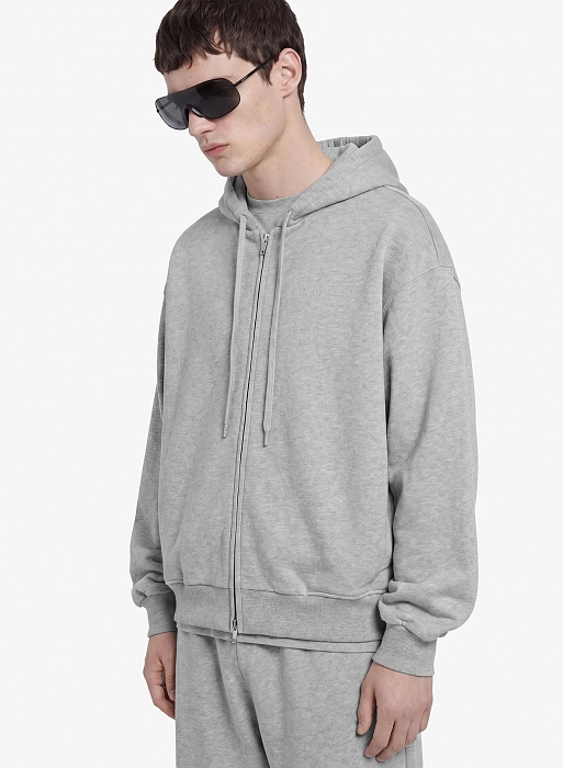 Худи zip FABLE UNIFORM NEW (Grey Melange)